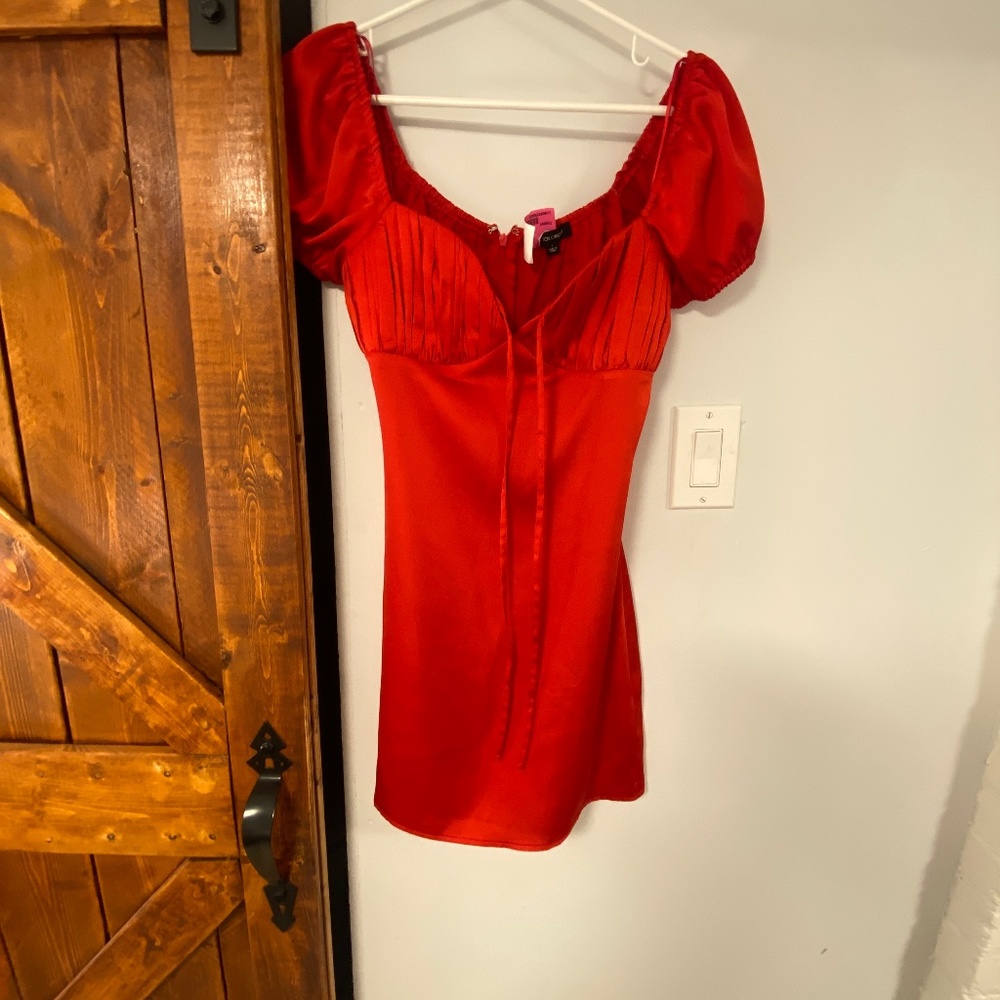 Red satin dress Cotton Candy La Size S